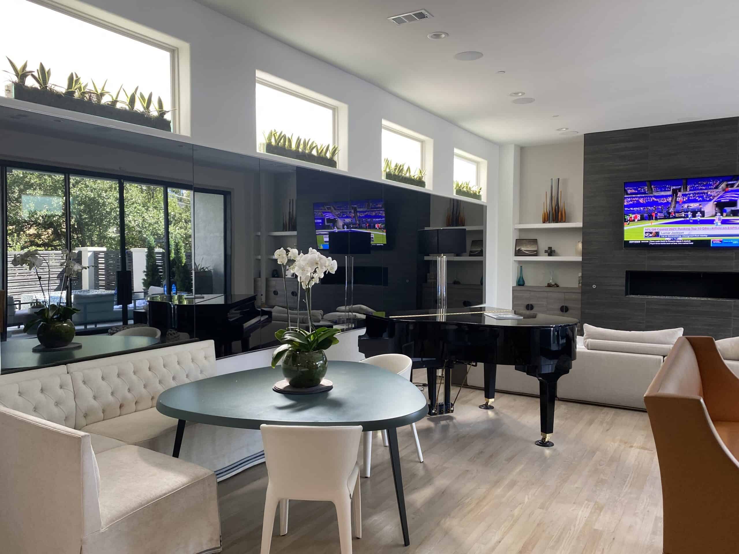 Crestron and Lutron dining room automation Southlake